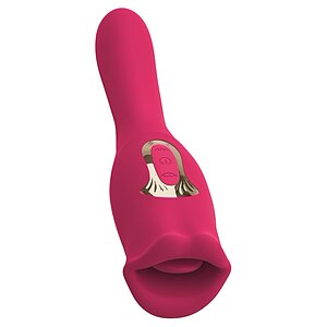 Oral Fun L – Vibrator 2 în 1, 10 Moduri, Reîncărcabil Roz Thumb 1