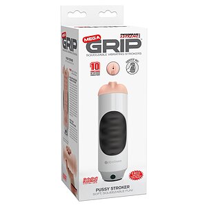 Masturbator Realist Mega Grip cu Vibrații Thumb 2