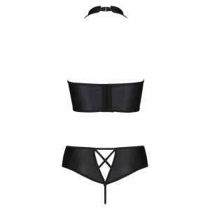 Set Din Piele Passion Nancy Bikini Negru L-XL Thumb 3