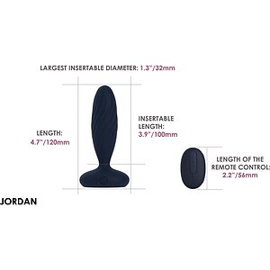 Svakom Jordan Bleumarin: Vibrație și Împingere 7 Moduri Albastru Thumb 2