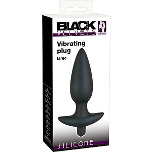 Anal Plug Cu Vibrații Black Velvet Large Negru Thumb 3