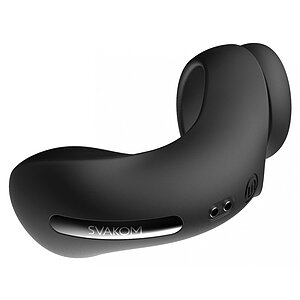 Svakom Benedict – Inel Dublu Perineu 5 Moduri, Reîncărcabil Negru Thumb 1