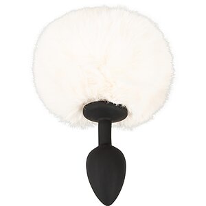 Coadă Pufoasă White S – Plug Flexibil Din silicon, 14.2 cm Thumb 4