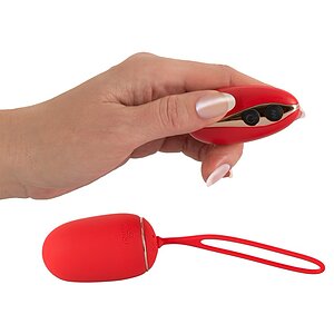 Ou Vibrator Sweet Smile RC Love Ball Roșu Thumb 1