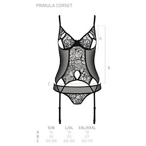 Corset Passion Eco Primulă Negru S-M Thumb 4