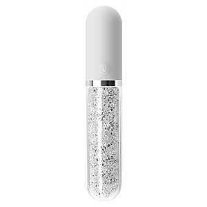 Vibrator Silicon Stardust Charm Alb