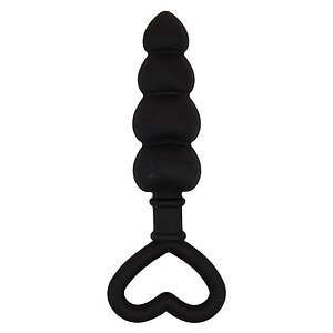 Anal Plug Beaded Luv Probe Negru Thumb 2