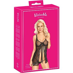Babydoll Kissable Sandra Negru S-M Thumb 7