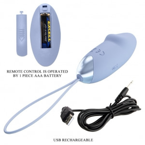 Pretty Love Julia - Ou Vibrator Albastru, 12 Moduri Thumb 4