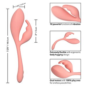 Vibrator Liquid Silicone Bunny Roz Thumb 9