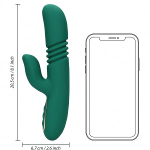 Loveline Rabbit: Penetrare Ritmică, Încălzire 42°C Verde Thumb 7