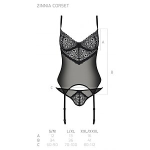 Corset Passion Eco Zinnia Negru L-XL Thumb 4