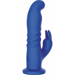 Playhouse Rabbit Rotativ Punct G — 10 Vibrații, 10 Rotații Albastru Thumb 1