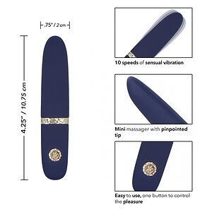 Vibrator Chic Daisy Albastru Thumb 4