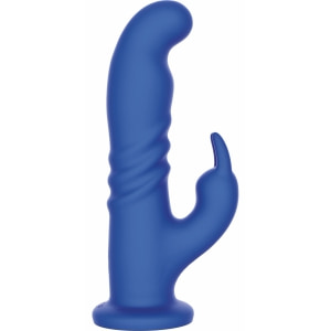 Playhouse Rabbit Rotativ Punct G — 10 Vibrații, 10 Rotații Albastru Thumb 3