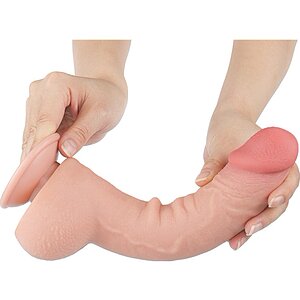 Dildo Realist LoveToy 24 cm TPE Dual Density Ventuză Thumb 11