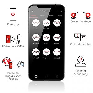 Denver Vibrating Egg + App Negru _ Thumb 6