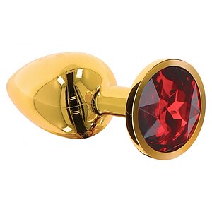 Anal Plug With Diamond Jewel S Auriu Thumb 1