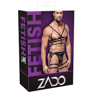 ZADO Set Hamuri Din Piele Reglabile cu Detalii Metalice M-L Negru M-L Thumb 11