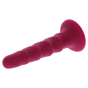 Ribbed Dong 16cm Roșu Thumb 3
