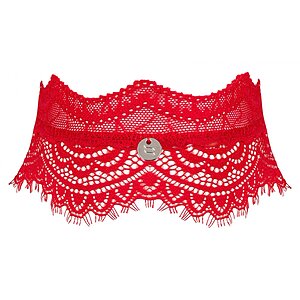 Choker Obsessive Bergamore Roșu