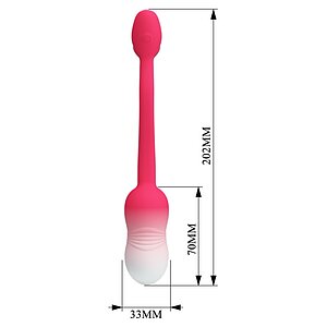 Pretty Love Egg Poulsen 12 Moduri, Reîncărcabil Roșu Thumb 8