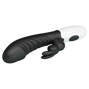 Pretty Love Naughty Bunny – Dublu Stimulator, 30 Moduri Negru Thumb 5