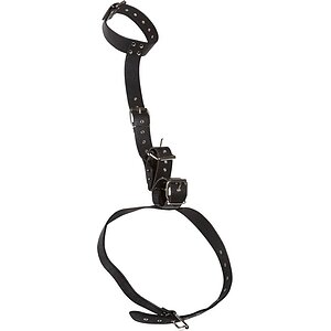 Bad Kitty Set Guler + Cătușe Reglabile Mâini Talie