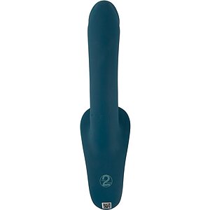 Set Strap-On You2Toys — 7 Moduri, Reîncărcabil Albastru Thumb 4