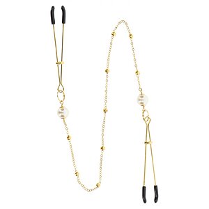 Cleme Pentru Sfârcuri Deluxe Chain Auriu