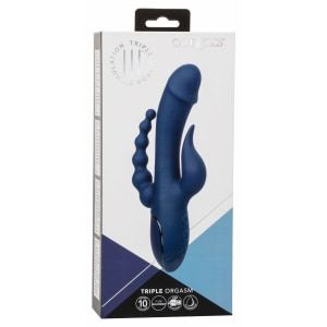 Triple Orgasme CalExotics — Vibrator Reîncărcabil Albastru Thumb 9