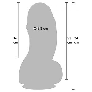 Hidden Desire Fat Boys Dildo PVC 22cm Negru Thumb 7