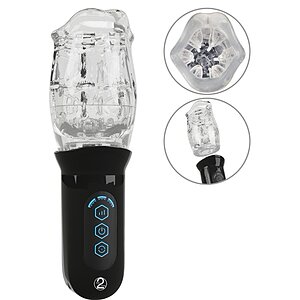 STROKER Masturbator Rotativ Transparent 4 Moduri