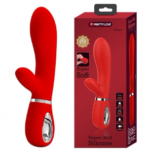 Pretty Love Thomas — Rabbit Vibrator 7 Moduri, Roșu Thumb 11