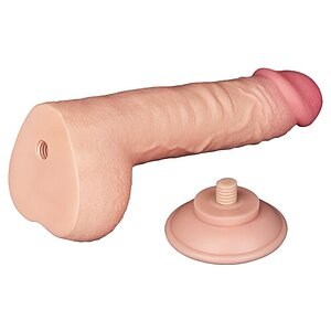 Dildo Realist LoveToy 24 cm TPE Dual Density Ventuză Thumb 3