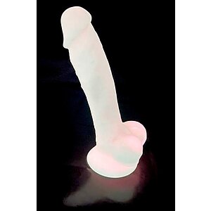SILEXD Pink 7 — Dildo silicon Strălucitor 17.6 cm Thumb 2