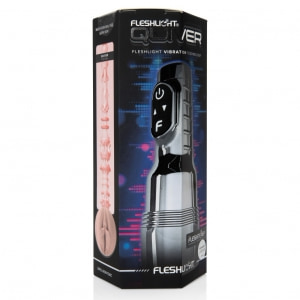 Fleshlight Quiver — Masturbator Vibrant, Reîncărcabil Argintiu Thumb 7