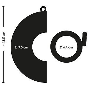 Penis cage curved Argintiu Thumb 7