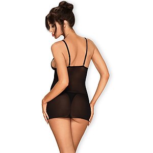 Chemise Obsessive Lucita Negru S-M Thumb 1