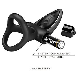 Pretty Love Inel Vibrant Negru, 10 Moduri Silențioase Thumb 6