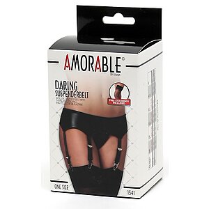 Portjartier Cu Dresuri Amorable Evelyn Negru S-L Thumb 2