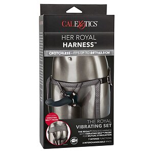 Set Strap-On The Royal Vibrating Negru Thumb 3