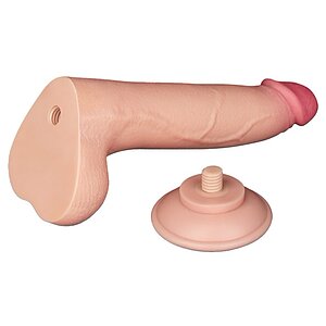 LoveToy Sliding Skin Dildo 20 cm – Realist, Ventuză Thumb 2