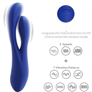 Lovetoy Pulse – Vibrator Reîncărcabil, 3 Intensități, 7 Moduri Albastru Thumb 10