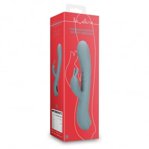 Vibrator Rabbit Loveline By Shots Pentru Stimulare Dublă Gri Thumb 6