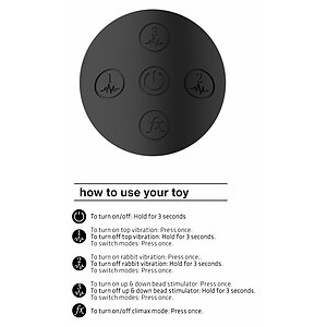 Vibrator Rabbit Halo Negru Thumb 5