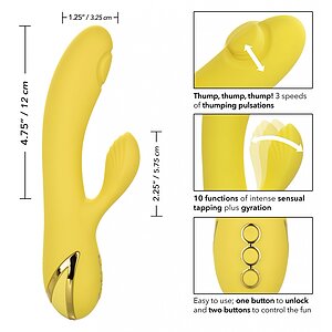 Vibrator Rabbit San Diego Seduction Galben Thumb 2