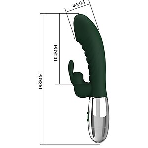 Pretty Love Naughty Bunny Green - 30 Moduri Stimulator Dublu Thumb 11