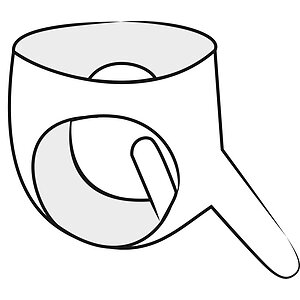 Slip Latex Negru cu 2 Dildo-uri (extern+intern) S-L S-L Thumb 2