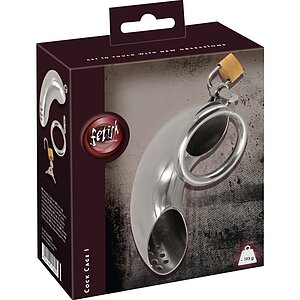 Penis cage curved Argintiu Thumb 1